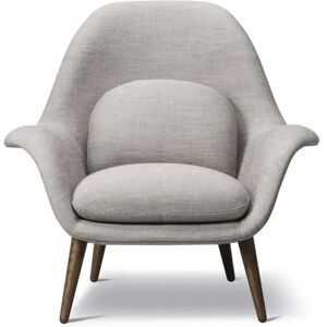 Fredericia 1770 Swoon Loungestol SH: 40 cm - Ruskin 10/Røget Eg