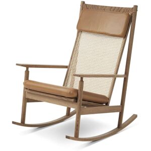 Warm Nordic Swing Rocking Chair H: 103 cm - Teak/Camel