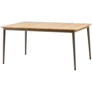 Cane-line Outdoor Core Spisebord 160x90 cm - Taupe Aluminium/Teak