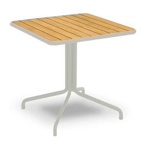 Mindo 101 Café Table 74,7x74,7 cm - Light Grey/Teak