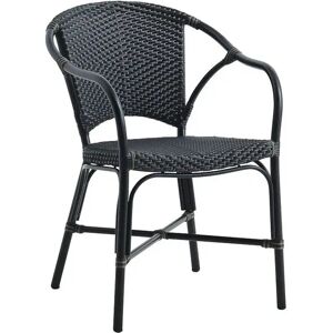 Sika Design Sika-Design Valerie Exterior Chair SH: 46 cm - Black/Cappuccino