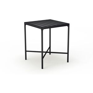 HOUE Four Bar Table 90x90 cm - Aluminium Lamellas / Black