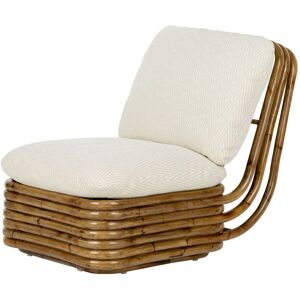 GUBI Bohemian 72 Lounge Chair SH: 43 cm - Rattan/Chevron 002