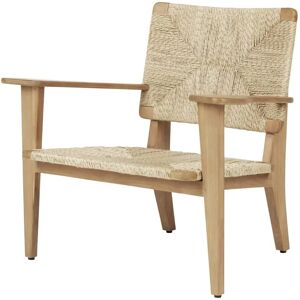 GUBI Gascoin Outdoor F-Chair Lounge SH: 37 cm - Teak/Flet