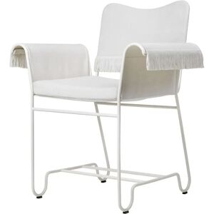 GUBI Tropique Dining Chair W. Fringes SH: 45 - White/Limonta 06