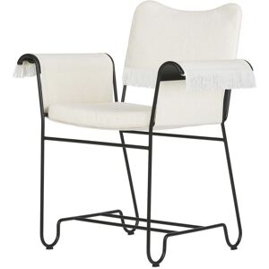 GUBI Tropique Dining Chair W. Fringes SH: 45 cm - Black/Limonta 06