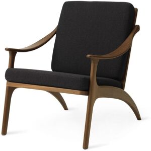 Warm Nordic Lean Back Lounge Chair SH: 41 cm - Teak/Mocca