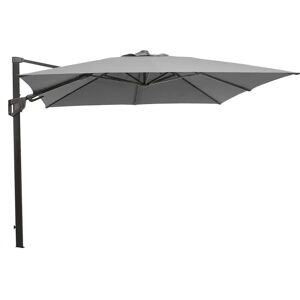 Cane-line Outdoor Hyde Luxe Tilt Parasol 300x300 cm - Anthracite inkl. Hyde Luxe Parasolfod M. Hjul - Matt Grey Granite