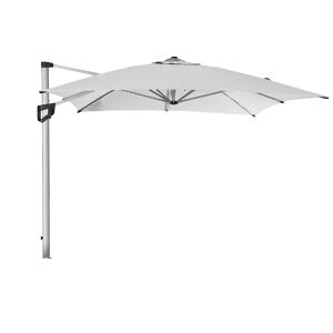 Cane-line Outdoor Hyde Luxe Hanging Parasol 300x400 cm - Dusty White inkl. Hyde Luxe Parasolfod M. Hjul - Matt Grey Granite