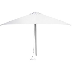 Cane-line Outdoor Habour Parasol Ø: 200 cm - White M/ Parasolfod M Hjul 54x54 cm - Slate Black