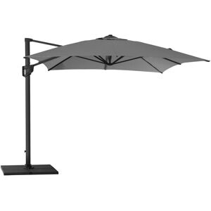 Cane-line Outdoor Hyde Luxe Hanging Parasol 300x400 cm - Anthracite inkl. Hyde Luxe Parasolfod Flise 50x50 cm 4 stk. - Grå Beton