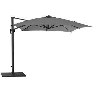 Cane-line Outdoor Hyde Luxe Tilt Parasol 300x300 cm - Anthracite inkl. Hyde Luxe Parasolfod Flise 50x50 cm 4 stk. - Grå Beton