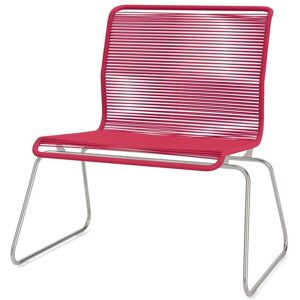 Montana Panton One Lounge Stol SH: 40 cm - Stainless Steel/Scarlett