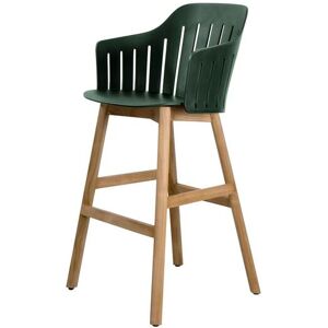 Cane-line Outdoor Choice Barstol H: 117 - Teak/Dark Green