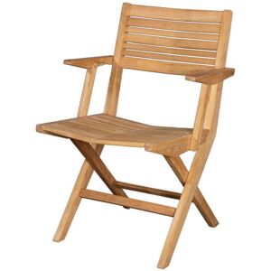 Cane-line Outdoor Flip Foldestol med Armlæn SH: 47 cm - Teak