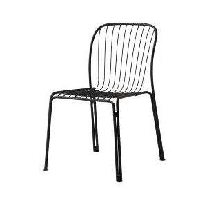 &Tradition Thorvald SC94 Space Copenhagen Outdoor Side Chair SH: 45,9 cm - Warm Black