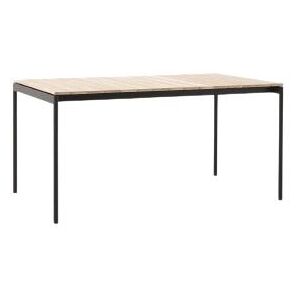 &Tradition Ville AV25 Andersen & Voll Outdoor Dining Table 90x150 cm - Warm Black/Teak