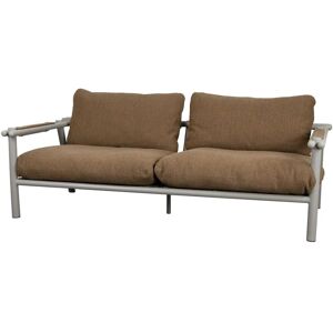 Cane-line Outdoor Sticks 2-Seater Sofa B: 194 cm - Taupe/Umber Brown