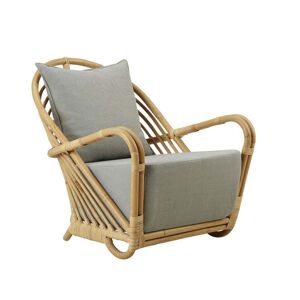 Sika Design Sika-Design Charlottenborg Lænestol H: 74 cm - Natural Rattan/Tempotest Taupe