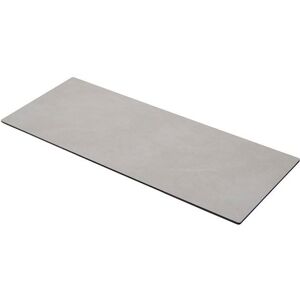 LindDNA Leather board rectangular 27x11 cm - Nupo light grey/steel black OUTLET