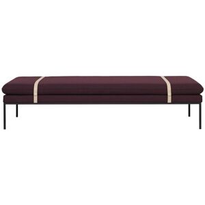 Ferm Living Turn Daybed Fiord L: 190 cm - Solid Bordeaux