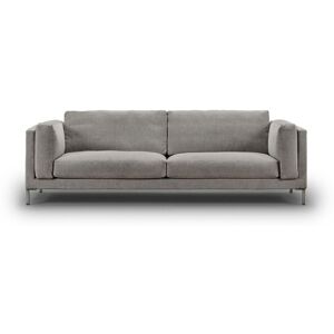 Juul 301 2,5 Pers. Sofa L: 240 cm - Tobacco 37/Børstet Rustfrit Stål