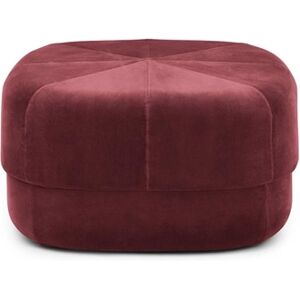 Normann Copenhagen Circus Puf Large - Mørkerød Velour