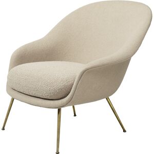 GUBI Bat Lounge Chair Low Back SH: 39 cm - Antique Brass Base/Harp 020