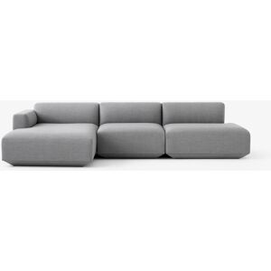 &Tradition Develius 3 Pers. Sofa m. Chaiselong L: 309 cm - Ruskin Zirconium