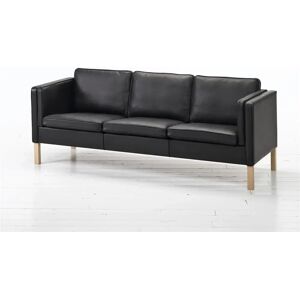 Mogens Hansen MH 212 3 Pers Sofa L: 238 cm - Premium Læder / Sort