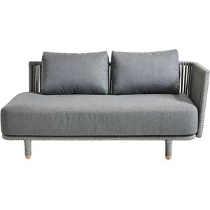 Cane-line Outdoor Moments 2-pers sofa venstre modul - Grey