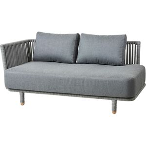 Cane-line Outdoor Moments 2-pers sofa højre modul - Grey