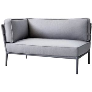 Cane-line Outdoor Conic 2 Pers. Sofa Højre Modul L: 140 cm - Light Grey