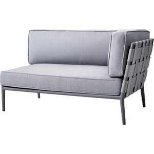 Cane-line Outdoor Conic 2 Pers. Sofa Venstre Modul L: 140 cm - Light Grey