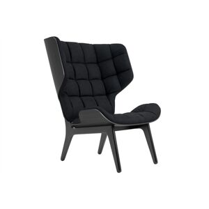 NORR11 Mammoth Chair Velvet SH: 35,5 cm - Black Oak/Velvet Midnight Blue 1678