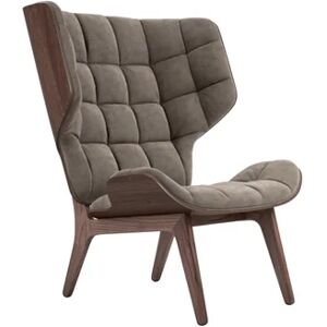 NORR11 Mammoth Chair Velvet SH: 35,5 cm - Dark Smoked Oak/Velvet Taupe 710