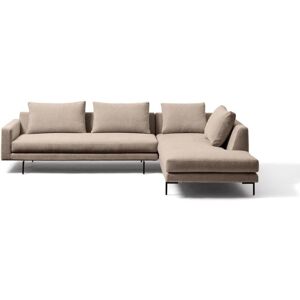 Wendelbo Edge V.2 Højrevendt Hjørnesofa 289 x 229 cm - Soft 3/Sort Lakeret Stål