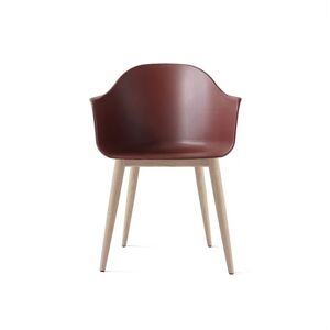 Audo Copenhagen Harbour Dining Chair SH: 45 cm - Burned Red/Natural Oak Base