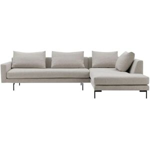 Wendelbo Edge V.2 Højrevendt Hjørnesofa 289 x 229 cm - Soft 2/Sort Lakeret Stål