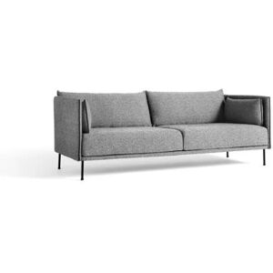 HAY Silhouette 3 Personers Sofa Mono L:212 cm - Hallingdal 166 / Black Powder Coated Steel