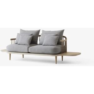 &Tradition Fly SC3 Sofa w. Side Tables L: 240 cm - White Oiled Oak/Hot Madison 094