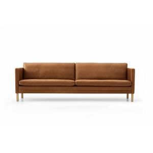 Mogens Hansen MH2614 4 pers. sofa L: 240 cm - Frej 15 Læder/Olieret Egetræ