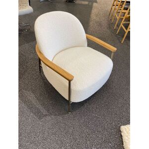 GUBI Sejour Lounge Chair Fully Upholstered W Armrest SH: 35 cm - Oiled Oak / Dedar 001