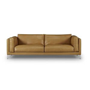 Juul 301 2,5 Pers. Sofa L: 240 cm - Prestige Cognac Læder/Børstet Rustfrit Stål