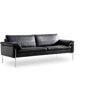 Skipper Furniture Skipper Capri 2,5 pers. sofa L: 170cm Armlæn A - Stål/Sort Læder