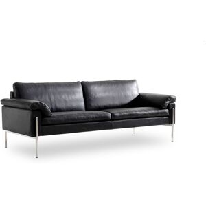 Skipper Furniture Skipper Capri 3 pers. sofa L: 216cm Armlæn A - Stål/Sort Læder