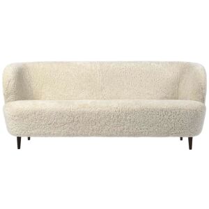 GUBI Stay Sofa Fully Upholstered SH: 40 cm - Smoked Oak/Moonlight