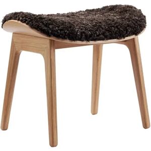 NORR11 Elephant Lounge Stool SH: 39 cm - Natural Oak/Espresso