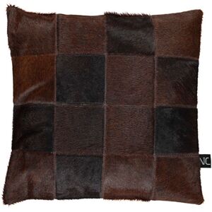 Natures Collection Brazilian Cow Hide Cushion 40x40 cm - Dark Brown