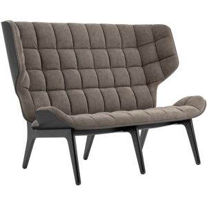 NORR11 Mammoth Sofa Velvet SH: 35,5 cm - Black Oak/Velvet Taupe 710